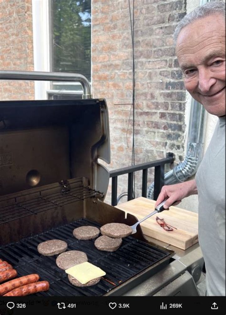 Chuck Schumer Grill Photo: A Closer Look at the Iconic Moment