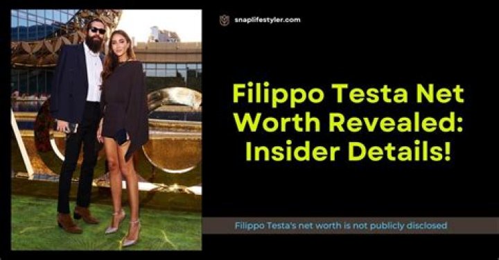 Filippo Testa Net Worth: A Comprehensive Overview