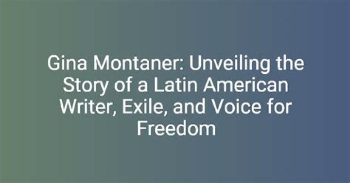 Gina Montaner: The Rising Star of the Entertainment Industry