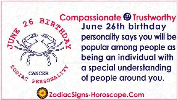 June 26th Birthday Personality: Understanding the Traits and Characteristics
